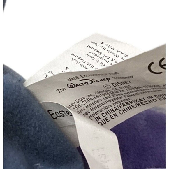 Disney Store EEYORE w/ EASTER BUNNY BASKET Winnie the Pooh Bean Bag Plush - Picture 9 of 10